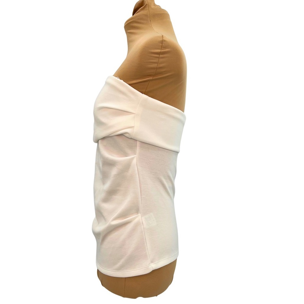 Emerson Lang (Large - NWOT) White Ruched Strapless Top - Picture 6 of 8